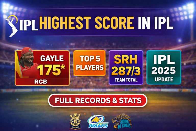 IPL Highest Score