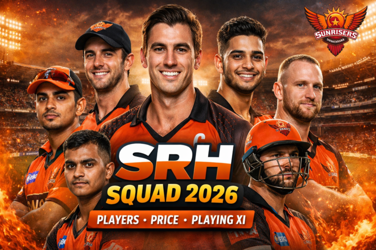 SRH Squad 2026: Full Players List, Auction Details, Playing 11 & Latest Updates