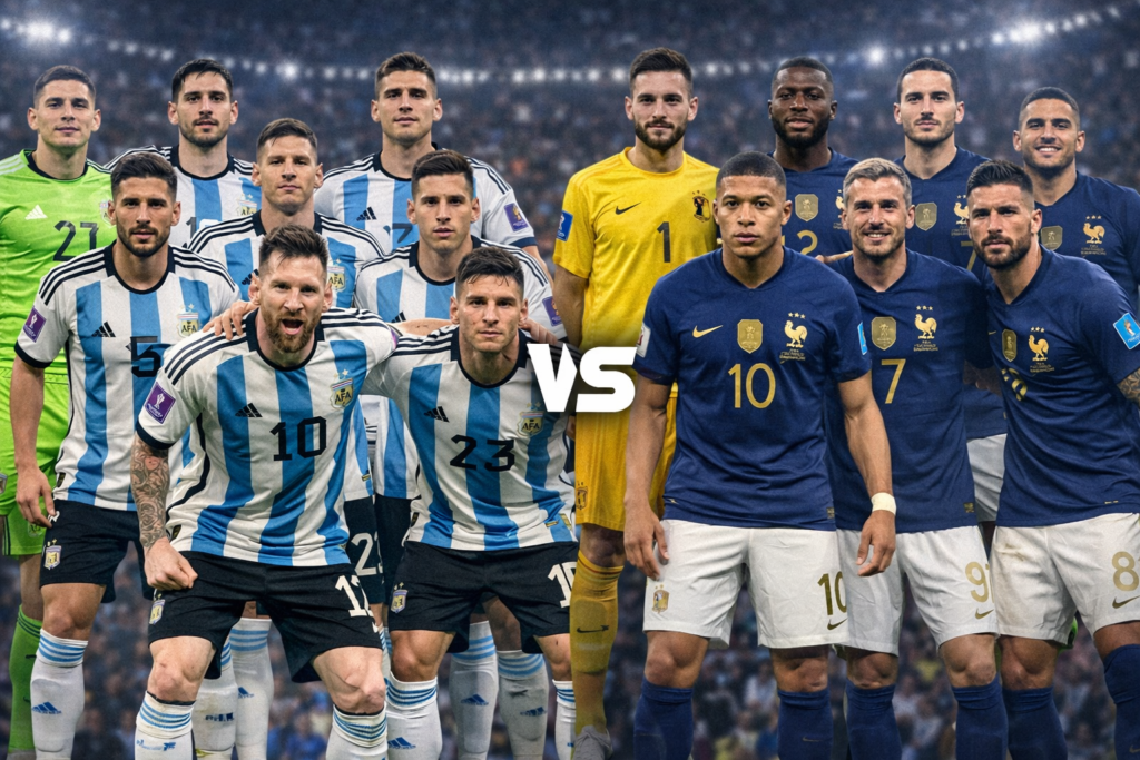 Argentina national soccer team vs France National football team lineups