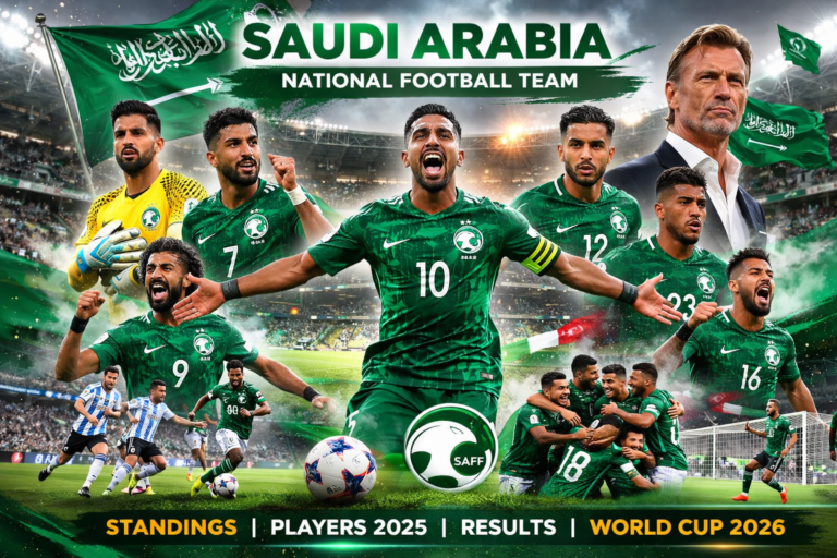 Saudi Arabia National Football Team: Standings, Players, Coach & Latest Results