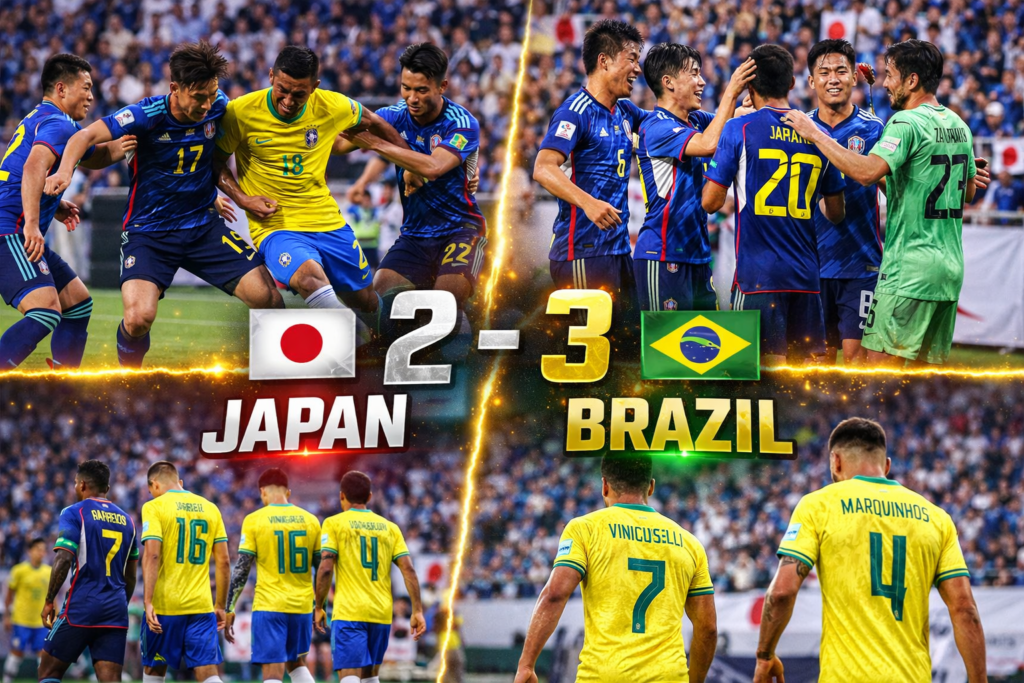 Japan National Football Team vs Brazil National Football Team Lineups