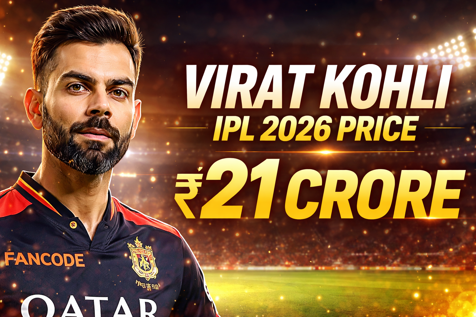 Virat Kohli IPL 2026 Price: Salary, Retention Details, Earnings & Full Breakdown