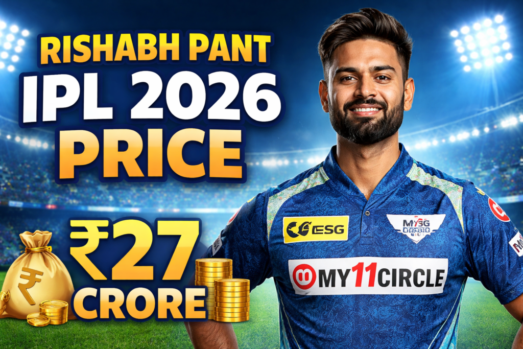 Rishabh Pant IPL Salary History (Year-Wise)