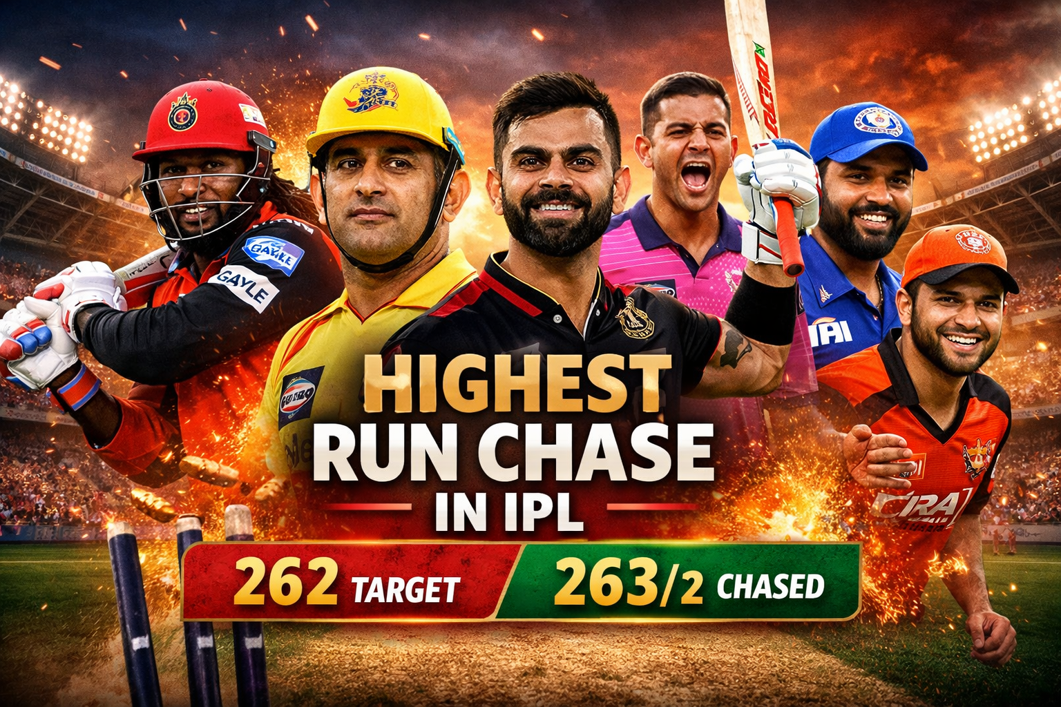Highest Run Chase in IPL: Record-Breaking Matches in Indian Premier League History