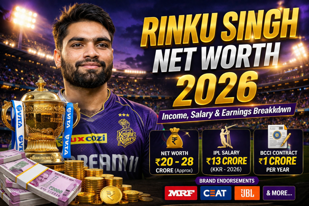 Rinku Singh Net Worth & Income