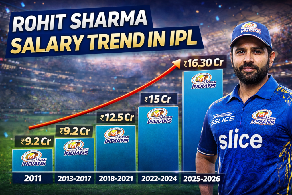 Rohit Sharma Salary Trend in IPL