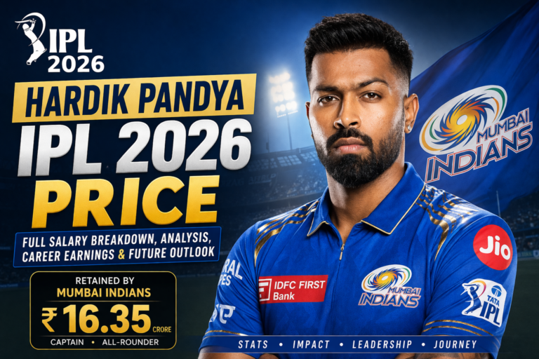 Hardik Pandya IPL 2026 Price: Complete Salary Breakdown, Analysis & Career Earnings